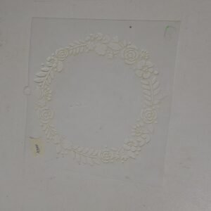 Stencil Floral Circular