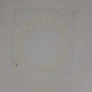 Stencil Floral Circular