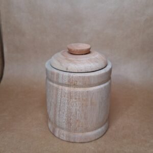Pote de Madera yerbera