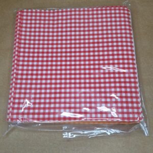 Servilleta Cuadriculado Rojo